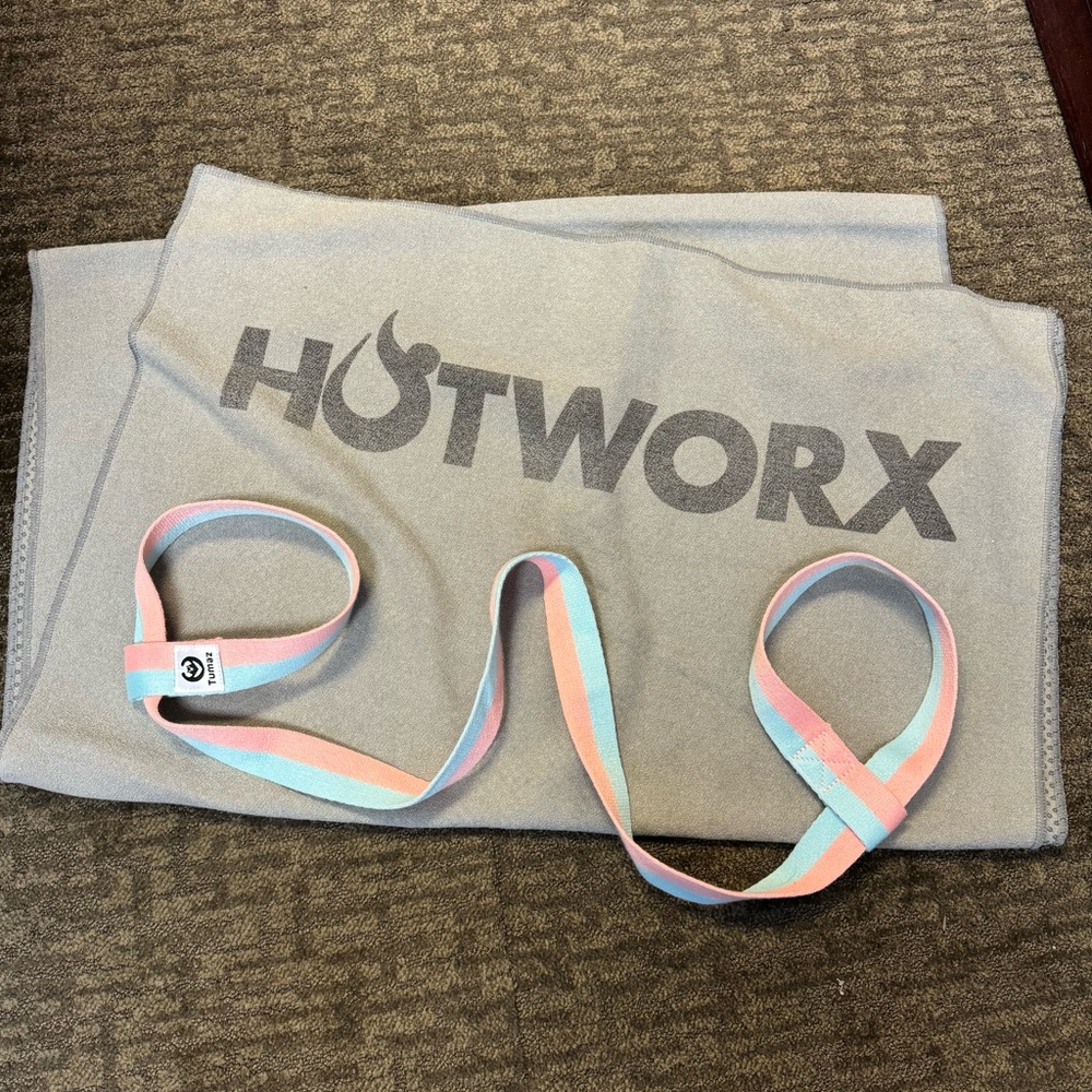 HotWorx Grippy Towel and Yoga Mat Strap